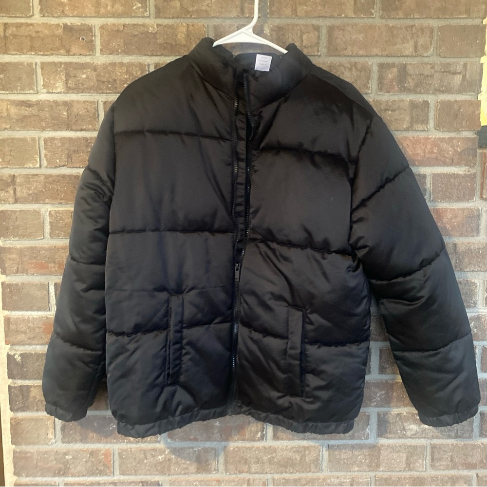 Wonder Nation Kids Black Puffer Jacket